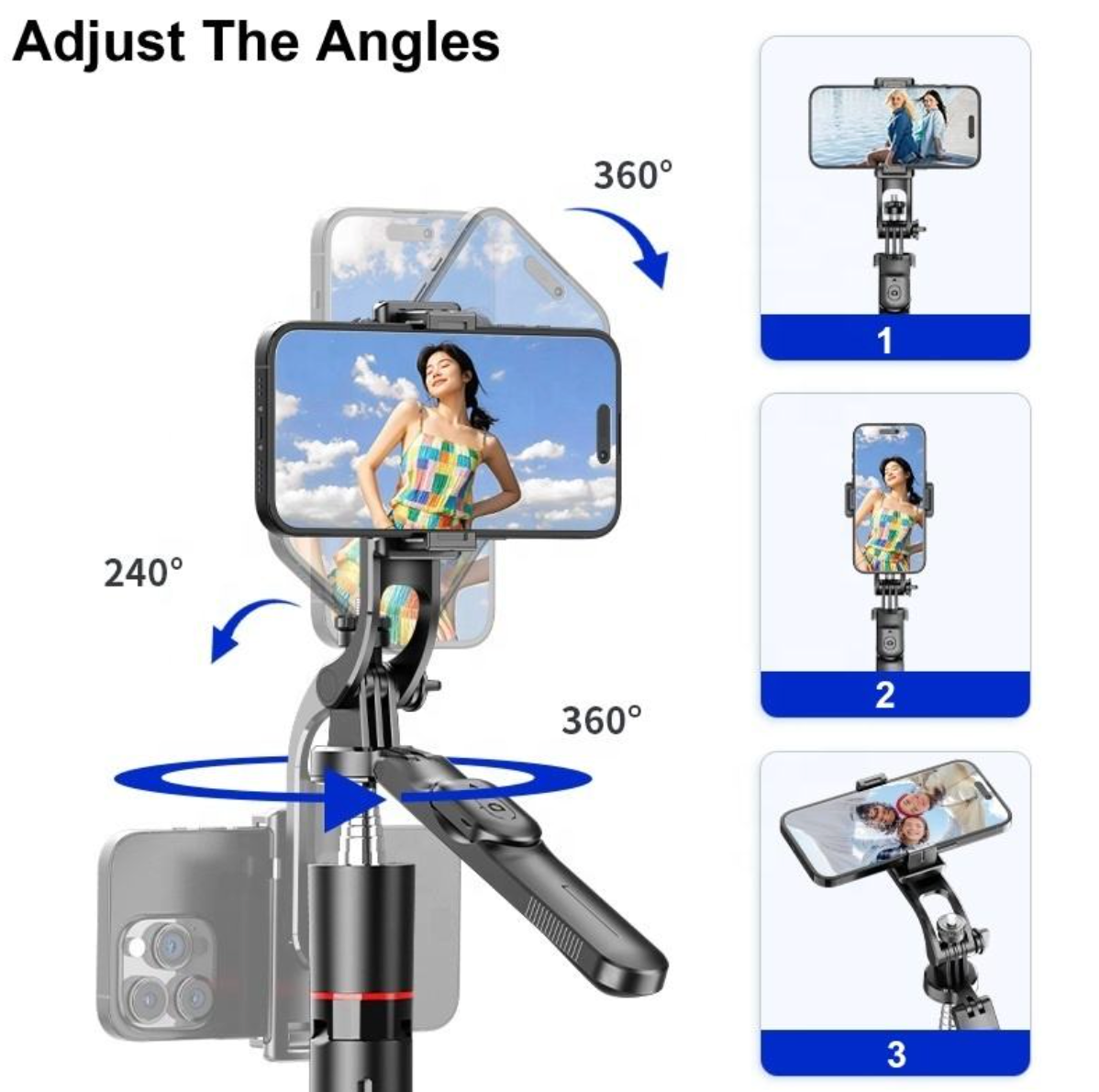 Adjustable Cell Phone Tripod Stand